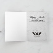 石フェイク石金ゴールド従業員記念日カード カード (内部)