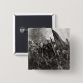 石ポイントの押しかけること、1779年7月 缶バッジ (正面&裏面)