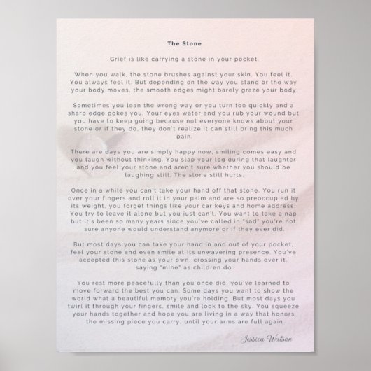 石ポスター ポスター (正面)