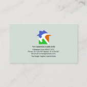 石メーソン煉瓦積み建築建築 名刺 (裏面)