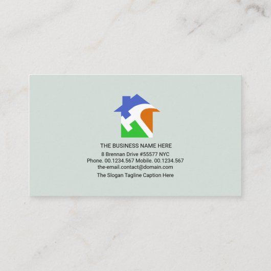 石メーソン煉瓦積み建築建築 名刺 (裏面)