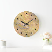 石モダンの背景 ラージ壁時計 (ホーム)