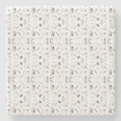 石モダンパーソナライズされたコースター | 贈スタイリッシュ物 ストーンコースター (正面)