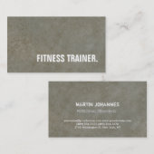 石モダン壁グレーフィットネストレーナー 名刺 (正面/裏面)