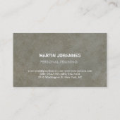 石モダン壁グレーフィットネストレーナー 名刺 (裏面)