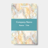 石モダン大理石のルック バッジ (裏面)