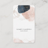 石モダン大理石美容師カスタム 名刺 (正面)