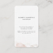 石モダン大理石美容師カスタム 名刺 (裏面)