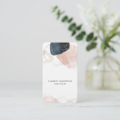 石モダン大理石美容師カスタム 名刺 (スタンド正面)