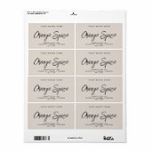 石モダン石シンプルエレガント化粧品ラベル ラベル (フルシート)