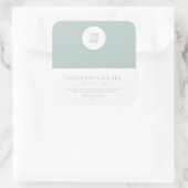 石モダン鹸角ステッカー スクエアシール (バッグ)