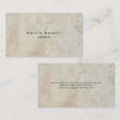 石ユニークモダン壁ミニマリスト平野シンプル 名刺 (正面/裏面)