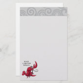 石ロブスターのダンス 便箋 (正面/裏面)