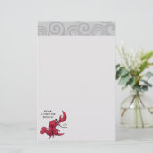 石ロブスターのダンス 便箋 (スタンド正面)