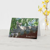 石中国の龍、西安、中国 – カード (黄色い花)