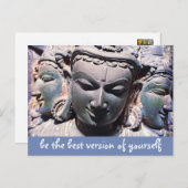 石仏顔スクリプトBeバー最高のジョン引用文 ポストカード (正面/裏面)