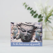 石仏顔スクリプトBeバー最高のジョン引用文 ポストカード (スタンド正面)