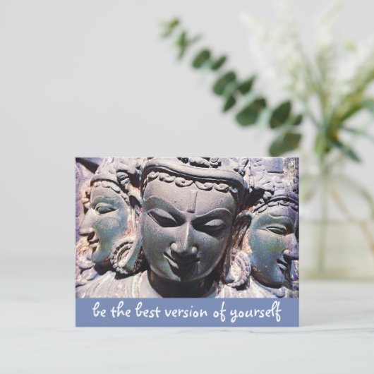 石仏顔スクリプトBeバー最高のジョン引用文 ポストカード (スタンド正面)