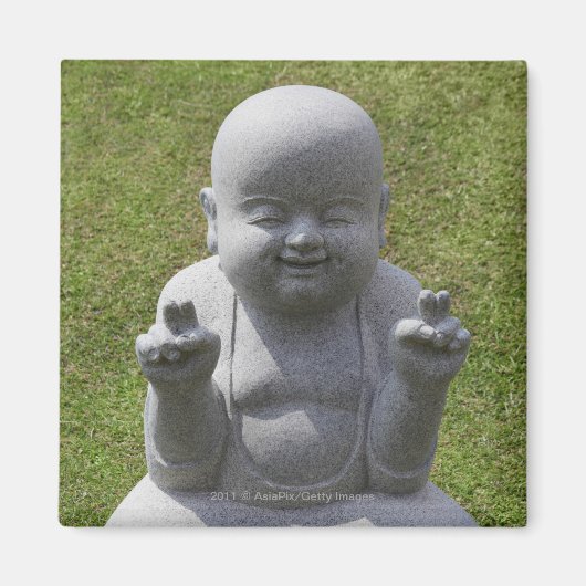 石仏 マグネット (正面)