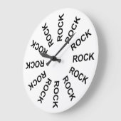 石休みなく ラージ壁時計 (傾斜)