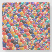 石伝統的のコースターの8ボール色 ストーンコースター (正面)