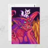 石像獣とそのペット ポストカード (正面/裏面)