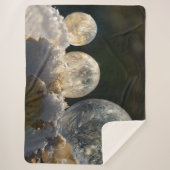 石凍っていけん泡氷結晶カッコいい冬写真 シェルパブランケット (正面)