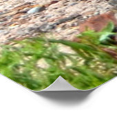 石切りの森の石の丸太 ポスター (角)