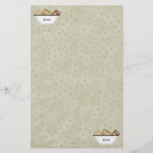 石初期のけん文具 便箋 (正面)