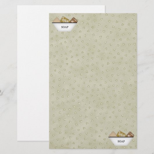 石初期のけん文具 便箋 (正面/裏面)