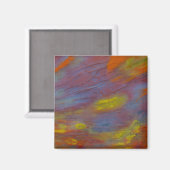 石化された木材クローズアップ マグネット (正面/裏面)