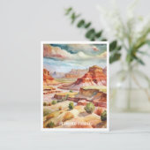 石化された森林国立公園の水の色絵画の ポストカード (スタンド正面)