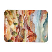 石化された森林国立公園の水の色絵画の マグネット (横)