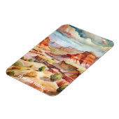 石化された森林国立公園の水の色絵画の マグネット (左側)