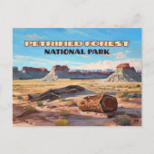 石化された森林国立公園アリゾナ砂漠 ポストカード (正面)