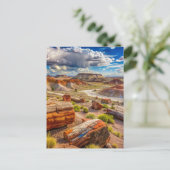 石化された森林国立公園絵を描砂漠 ポストカード (スタンド正面)