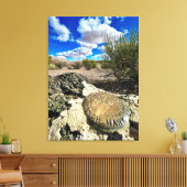 石化された森林跡 キャンバスプリント (インサイチュ (リビング))