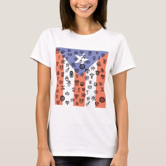 石化した国旗 Tシャツ (正面)
