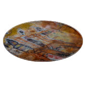 石化した木茶色 カッティングボード (角)