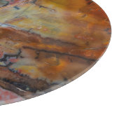 石化した木茶色 カッティングボード (角)