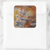 石化した木茶色 スクエアシール (バッグ)