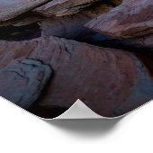 石化した森の夕日 ポスター (角)