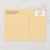 石化した森の大きな石化した木NP ポストカード (裏面)