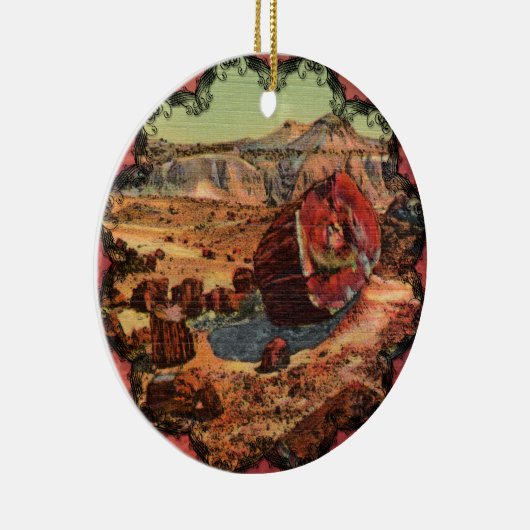 石化フォレストヴィンテージアリゾナオーナメント セラミックオーナメント (右)