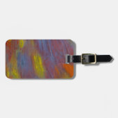 石化木材クローズアップ ラゲッジタグ (正面横)