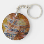 石化木材茶 キーホルダー (裏面)