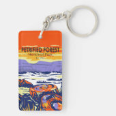 石化森林国立公園アリゾナヴィンテージ キーホルダー (裏面)