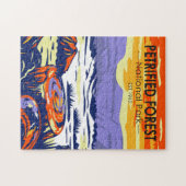 石化森林国立公園アリゾナヴィンテージ ジグソーパズル (横)