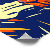 石化森林国立公園アリゾナヴィンテージ ポスター (角)