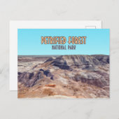 石化森林国立公園アリゾナヴィンテージ ポストカード (正面/裏面)